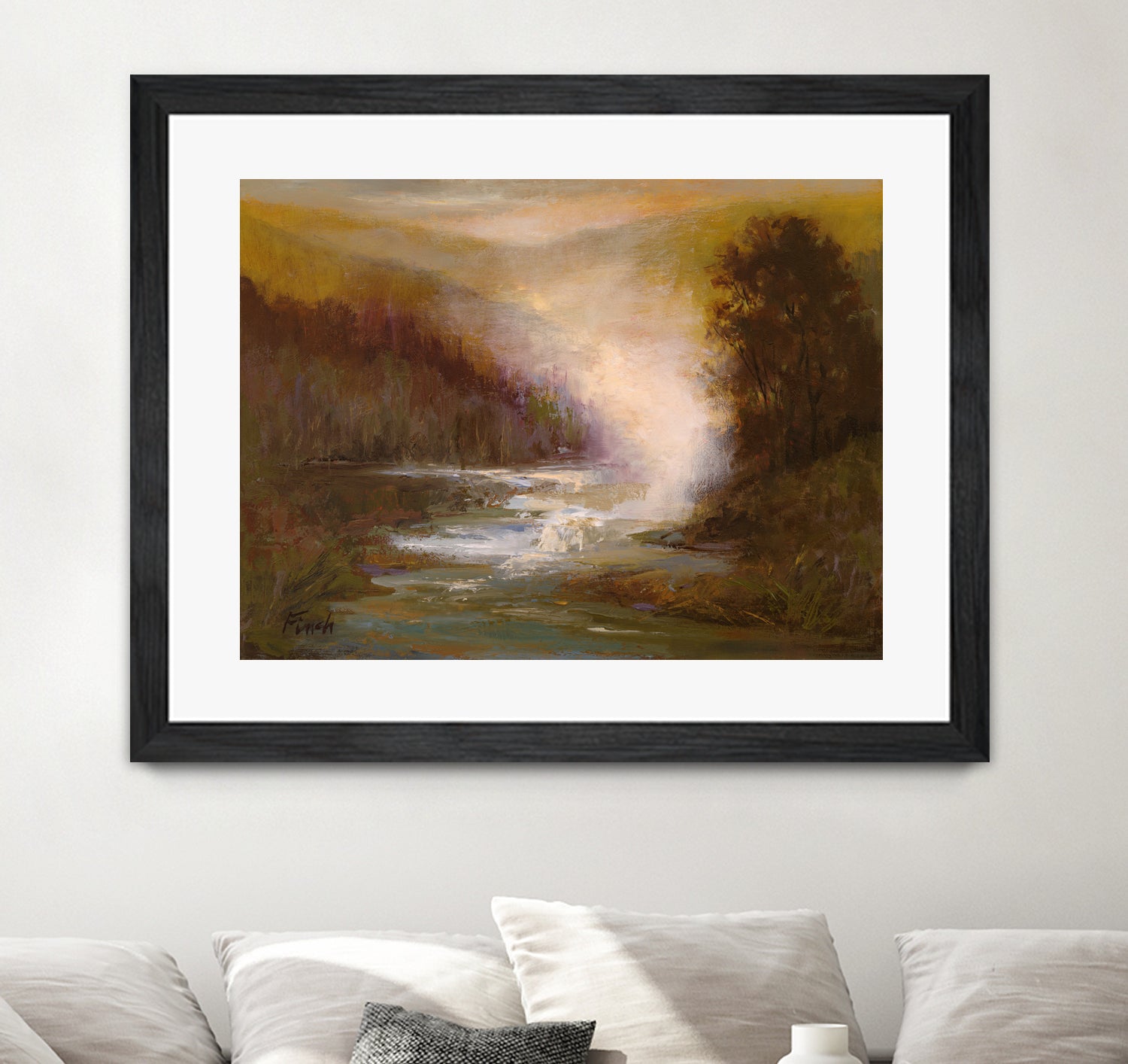 Waterfall Mist by Sheila Finch on GIANT ART - landscapes seascapes lakes rivers