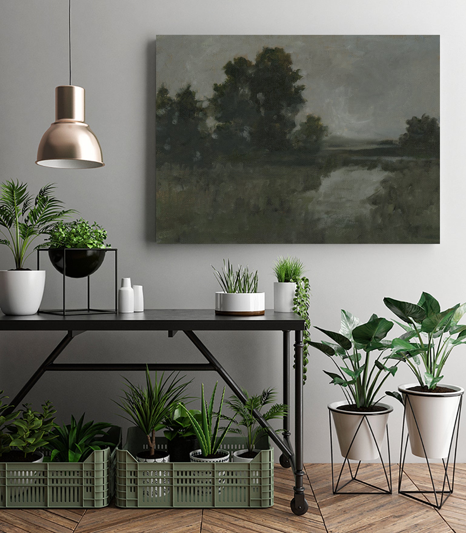 Moody Marsh I by Ethan Harper on GIANT ART - landscapes seascapes countryside