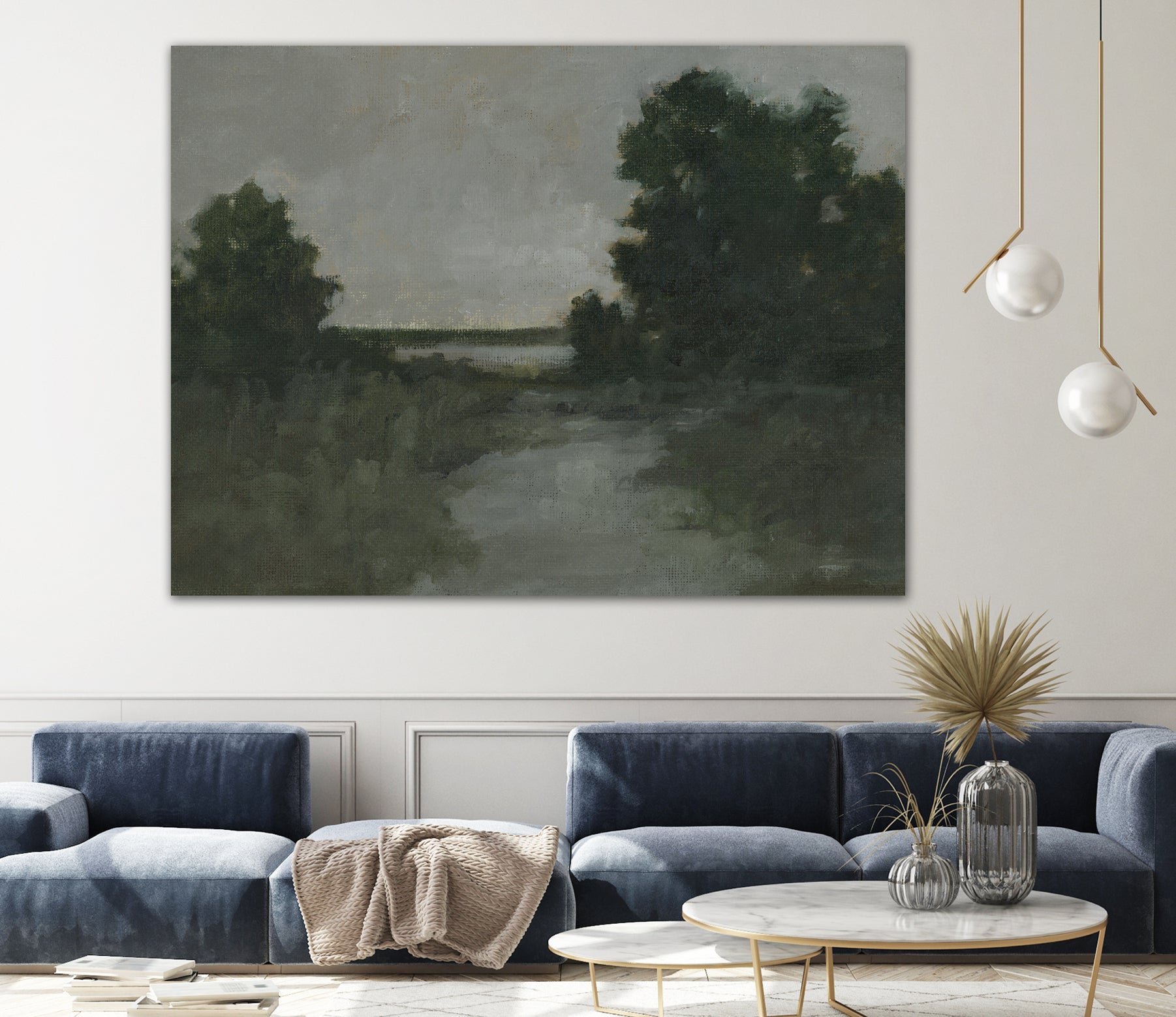 Moody Marsh II by Ethan Harper on GIANT ART - landscapes seascapes countryside