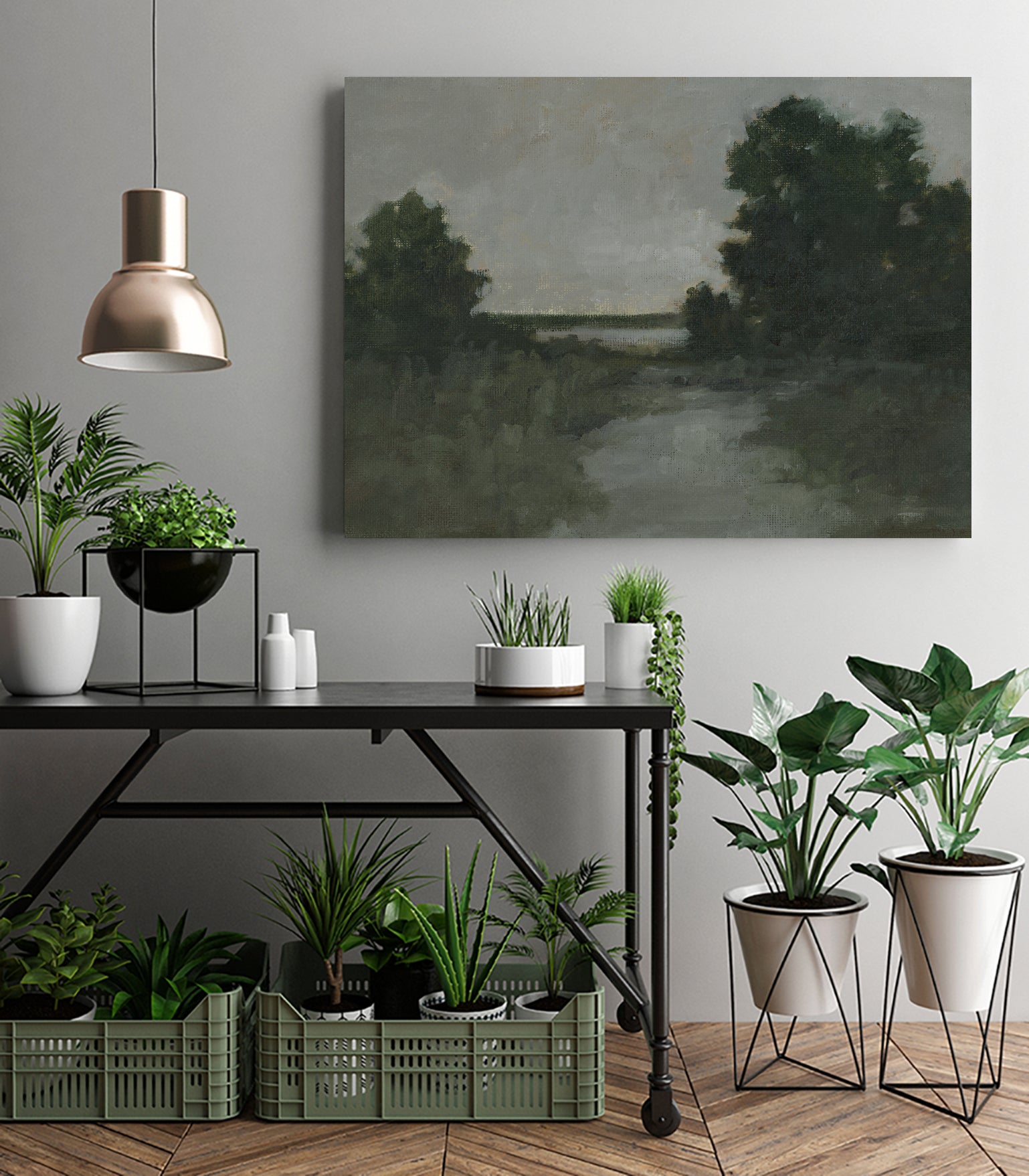 Moody Marsh II by Ethan Harper on GIANT ART - landscapes seascapes countryside