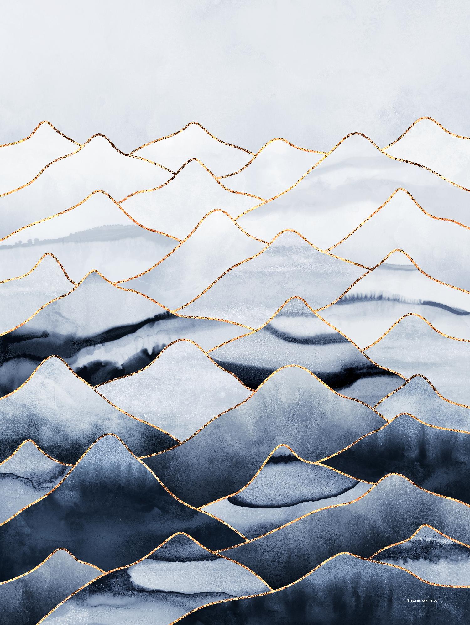 Mountains by Elisabeth Fredriksson on GIANT ART