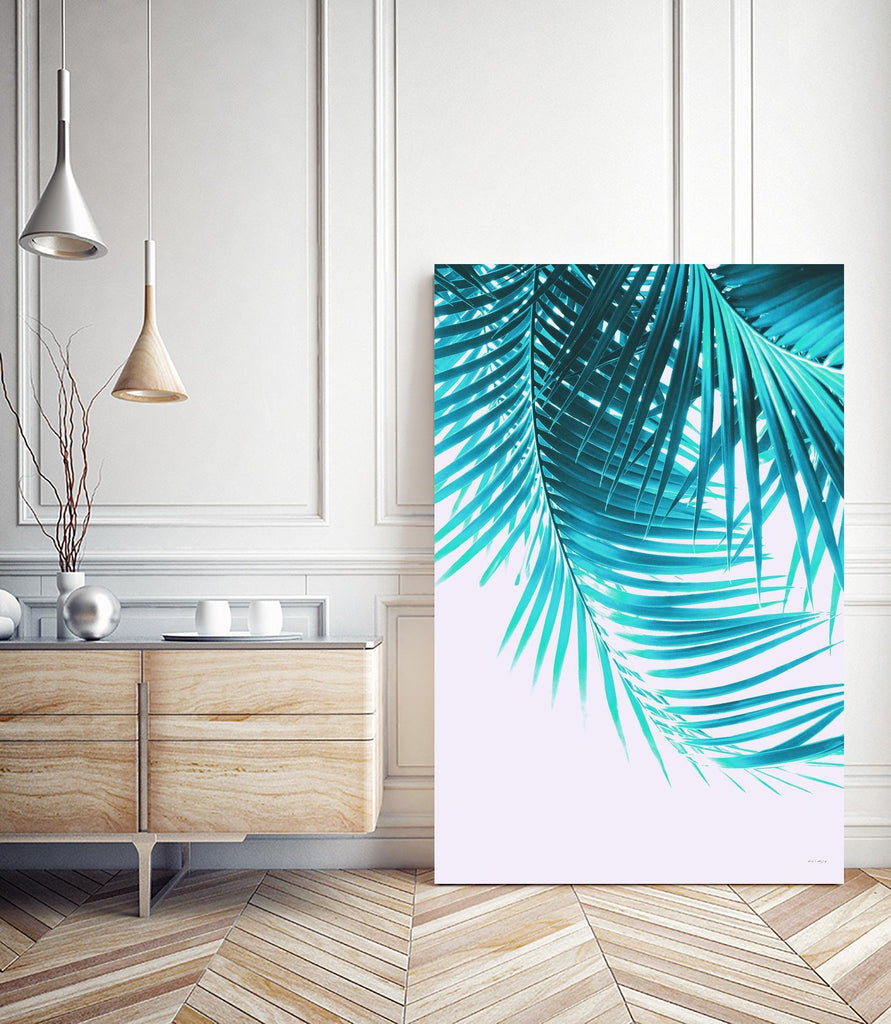 Feuilles de palmier Turquoise Summer Vibes #1 par Anita's & Bella's Art sur GIANT ART