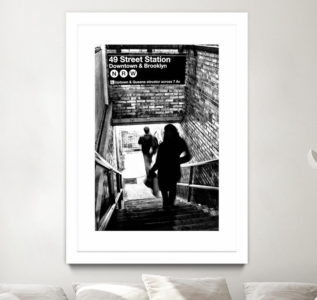 Subway Shadows by Karol Livote on GIANT ART - white black&white