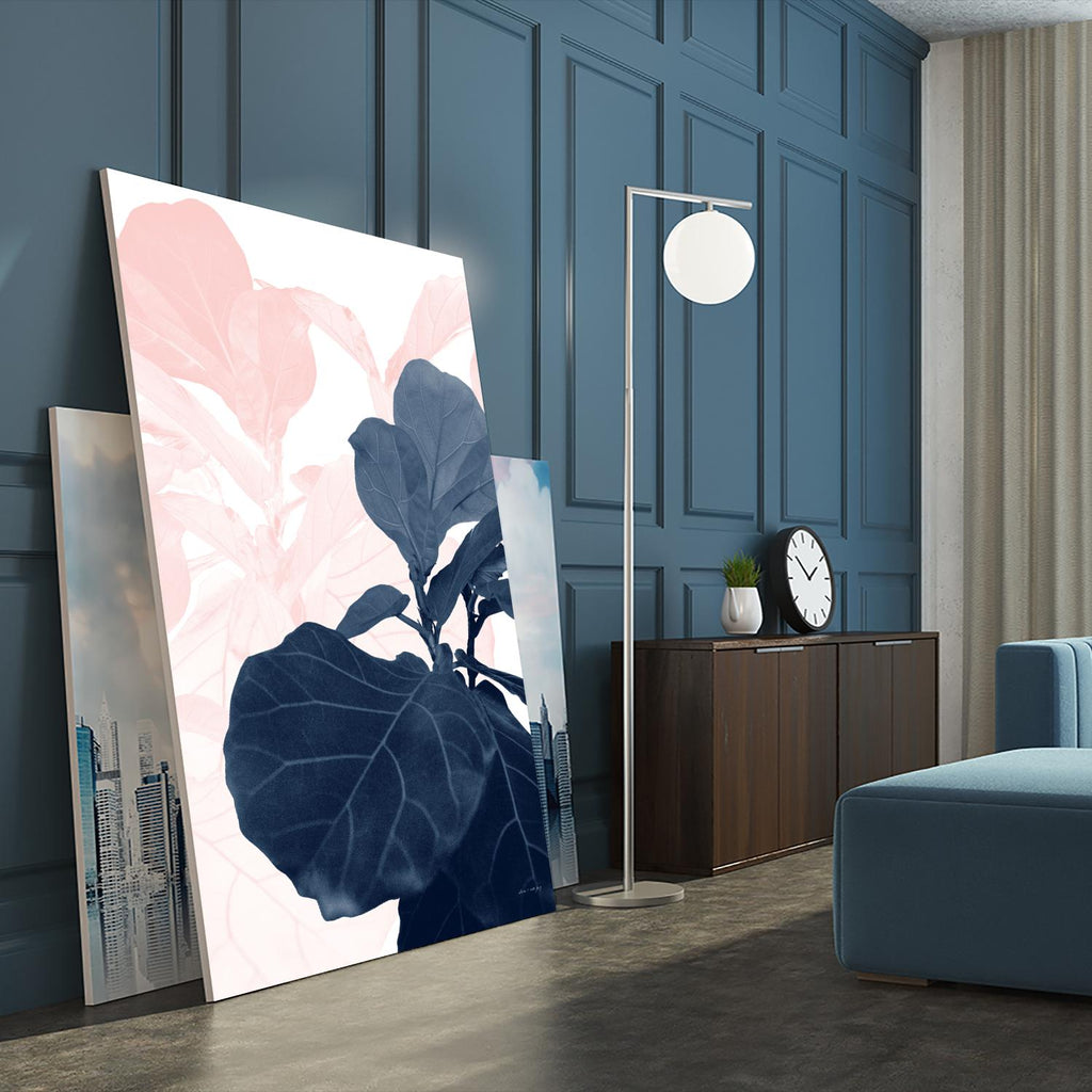 Blush Blue Fiddle Leaf Dream #1 #tropical #decor #art by Anita's & Bella's Art on GIANT ART