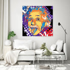 Albert by Ray Lengelé on GIANT ART - yellow street art eisntein