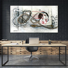 Et on s'accroche II by Sylvie Cloutier on GIANT ART - white abstract