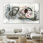 Et on s'accroche II by Sylvie Cloutier on GIANT ART - white abstract