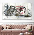 Et on s'accroche II by Sylvie Cloutier on GIANT ART - white abstract