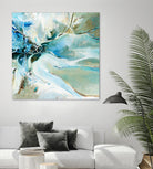 Écume by Kathleen Cloutier on GIANT ART - green abstract