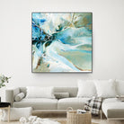 Écume by Kathleen Cloutier on GIANT ART - green abstract