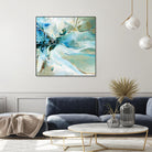 Écume by Kathleen Cloutier on GIANT ART - green abstract