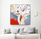 Salsa by Kathleen Cloutier on GIANT ART - red abstract