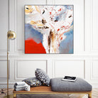 Salsa by Kathleen Cloutier on GIANT ART - red abstract