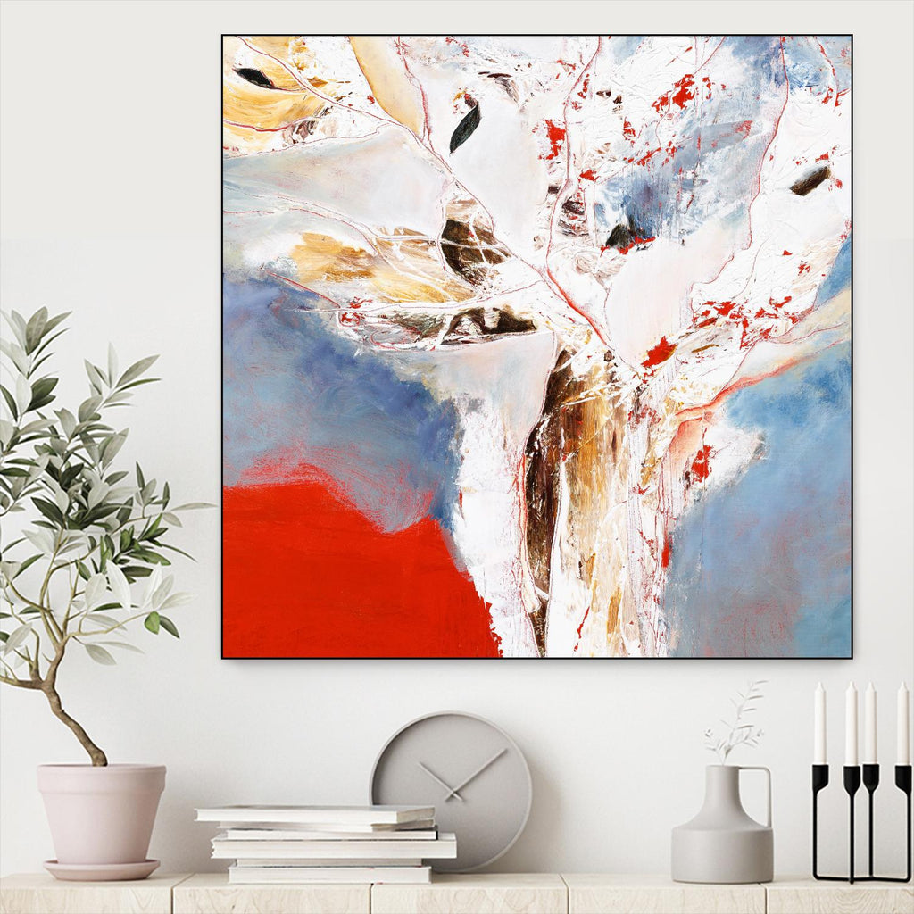 Salsa by Kathleen Cloutier on GIANT ART - red abstract