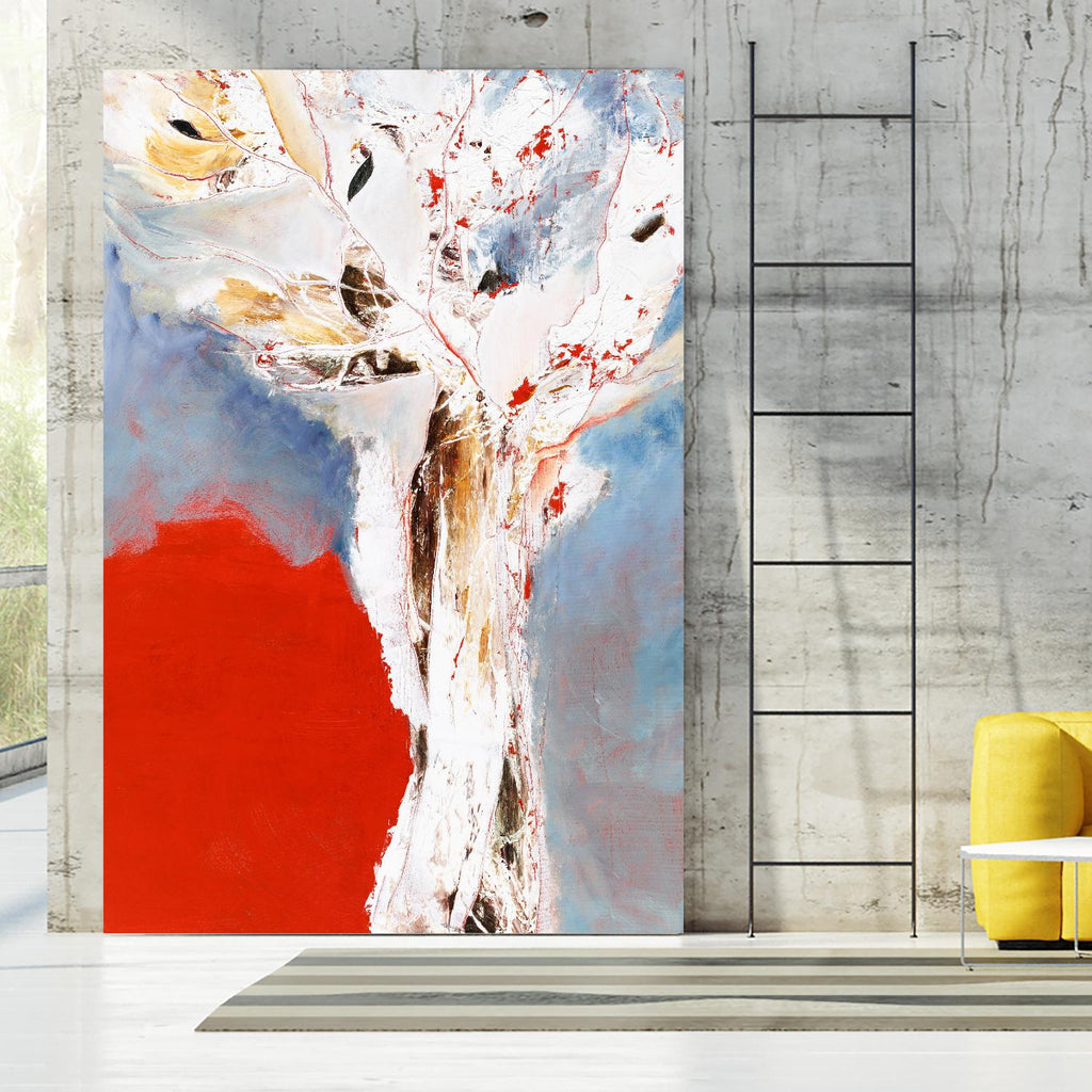 Salsa by Kathleen Cloutier on GIANT ART - red abstract