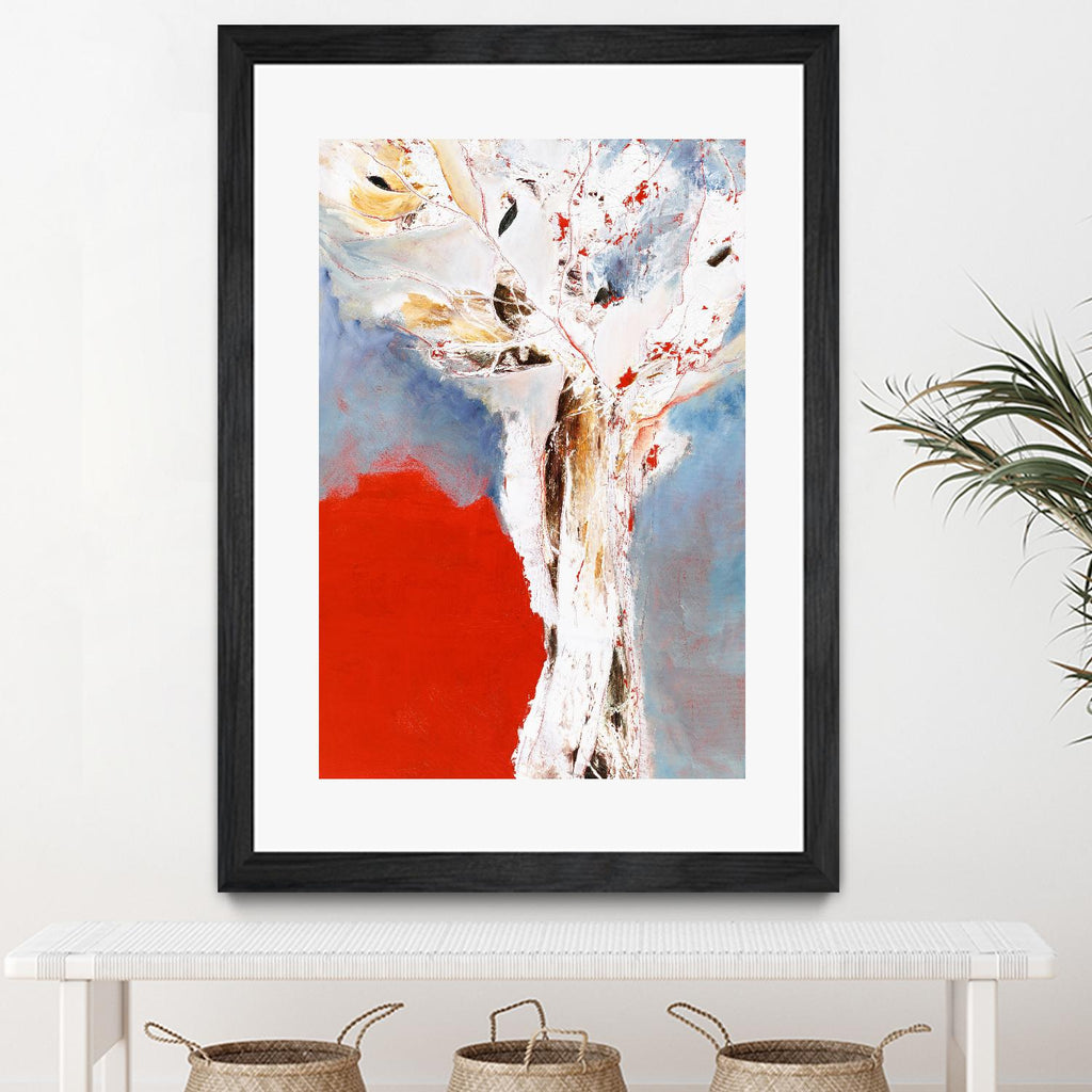 Salsa by Kathleen Cloutier on GIANT ART - red abstract tree