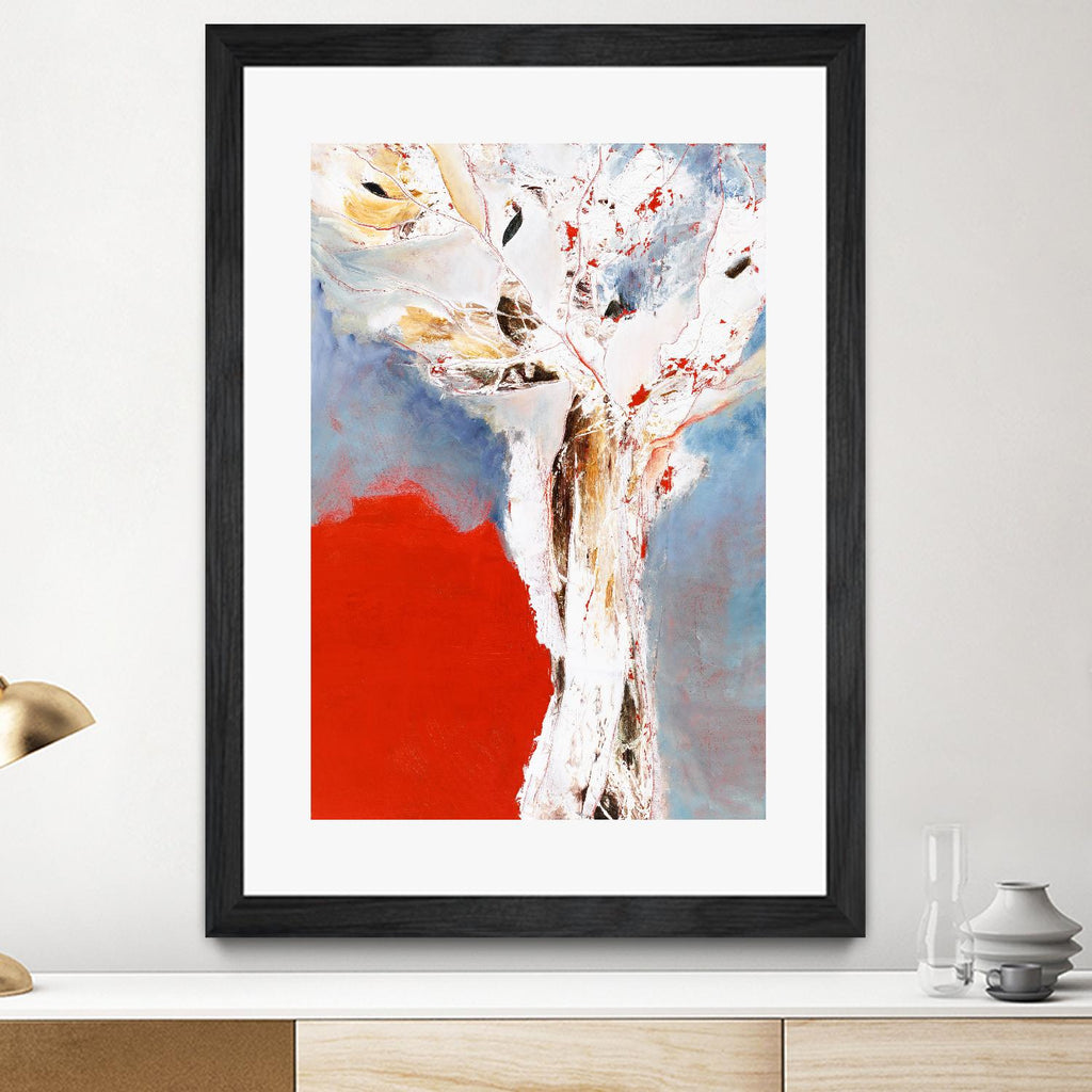 Salsa by Kathleen Cloutier on GIANT ART - red abstract tree