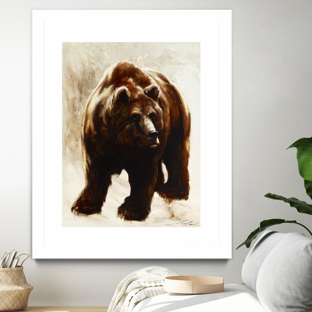 Après un long sommeil by Marie Andrée Leblond on GIANT ART - beige animals grizzly