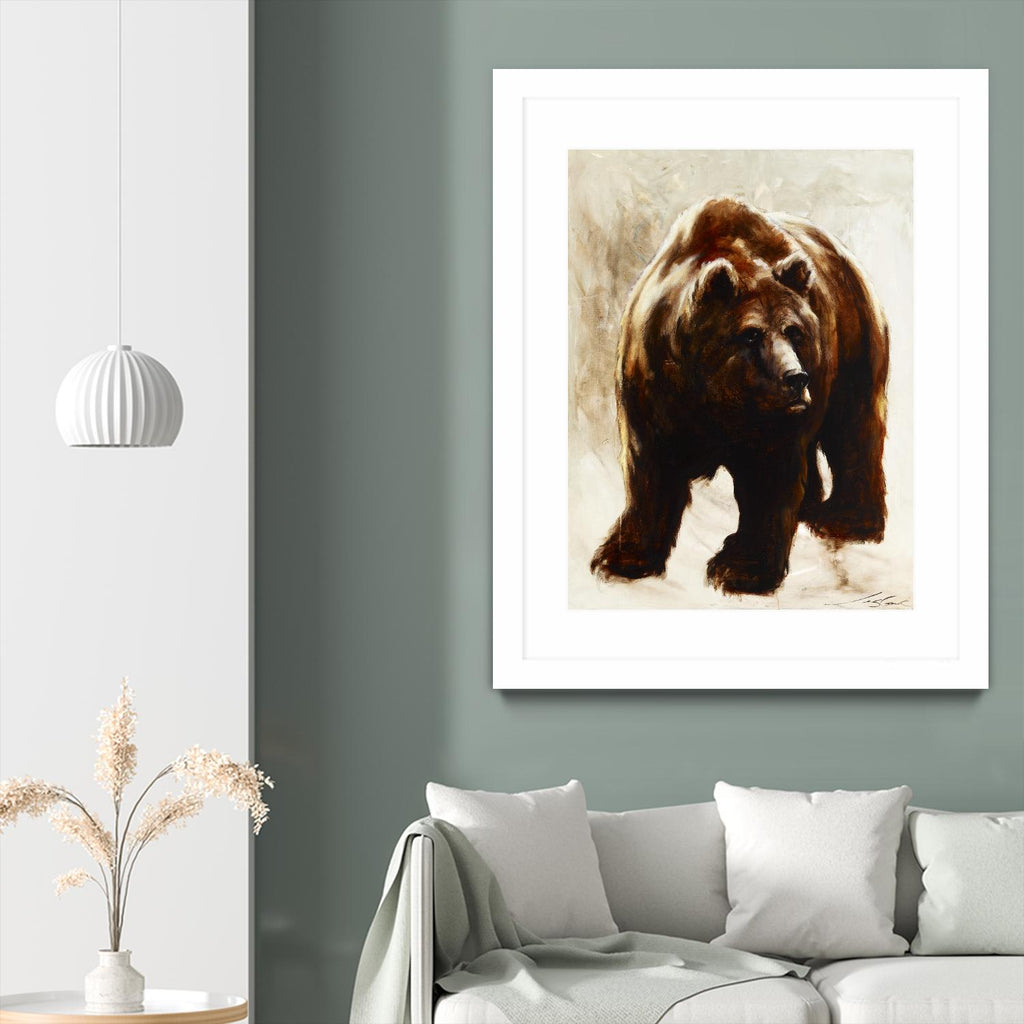 Après un long sommeil by Marie Andrée Leblond on GIANT ART - beige animals grizzly