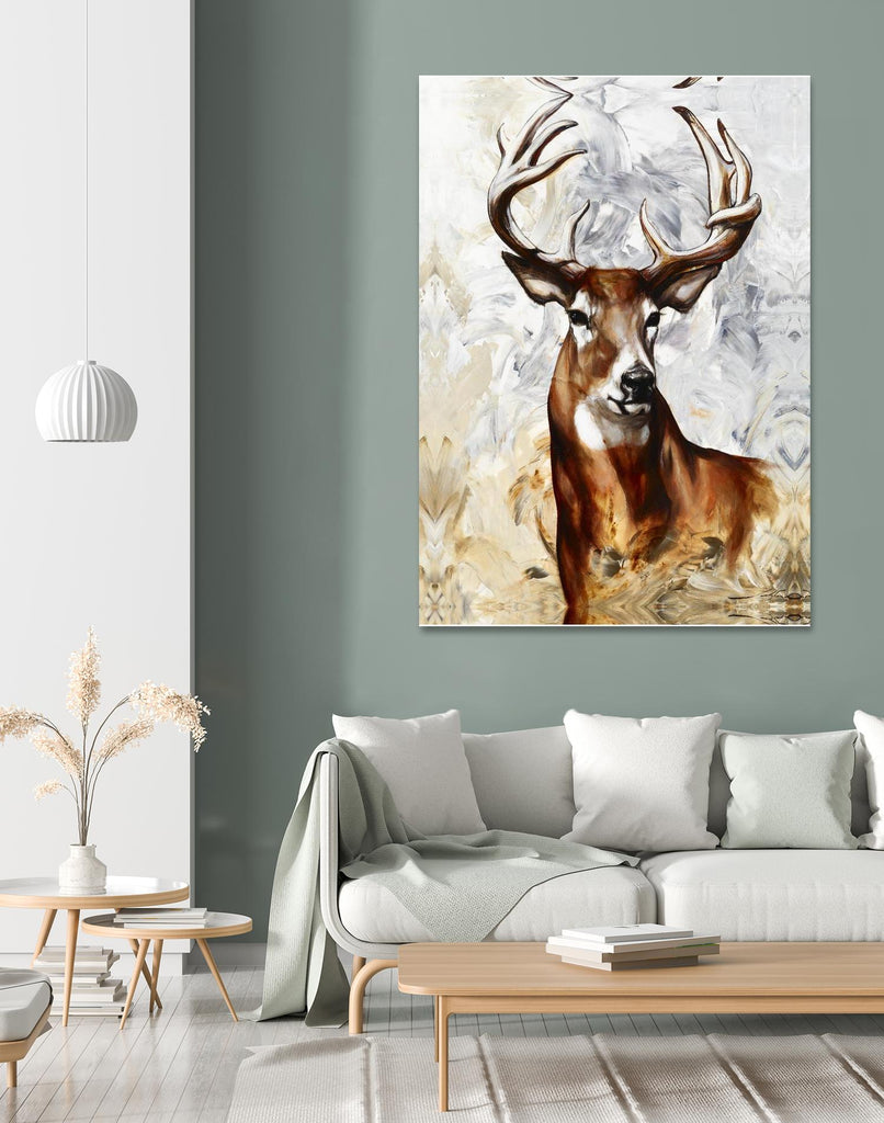 Majesté by Marie Andrée Leblond on GIANT ART - brown animals deer