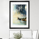 Ensemble by Roland Palmaerts on GIANT ART - blue landscape