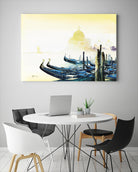 Les bleus attachements by Roland Palmaerts on GIANT ART - blue sea scene