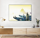 Les bleus attachements by Roland Palmaerts on GIANT ART - blue sea scene