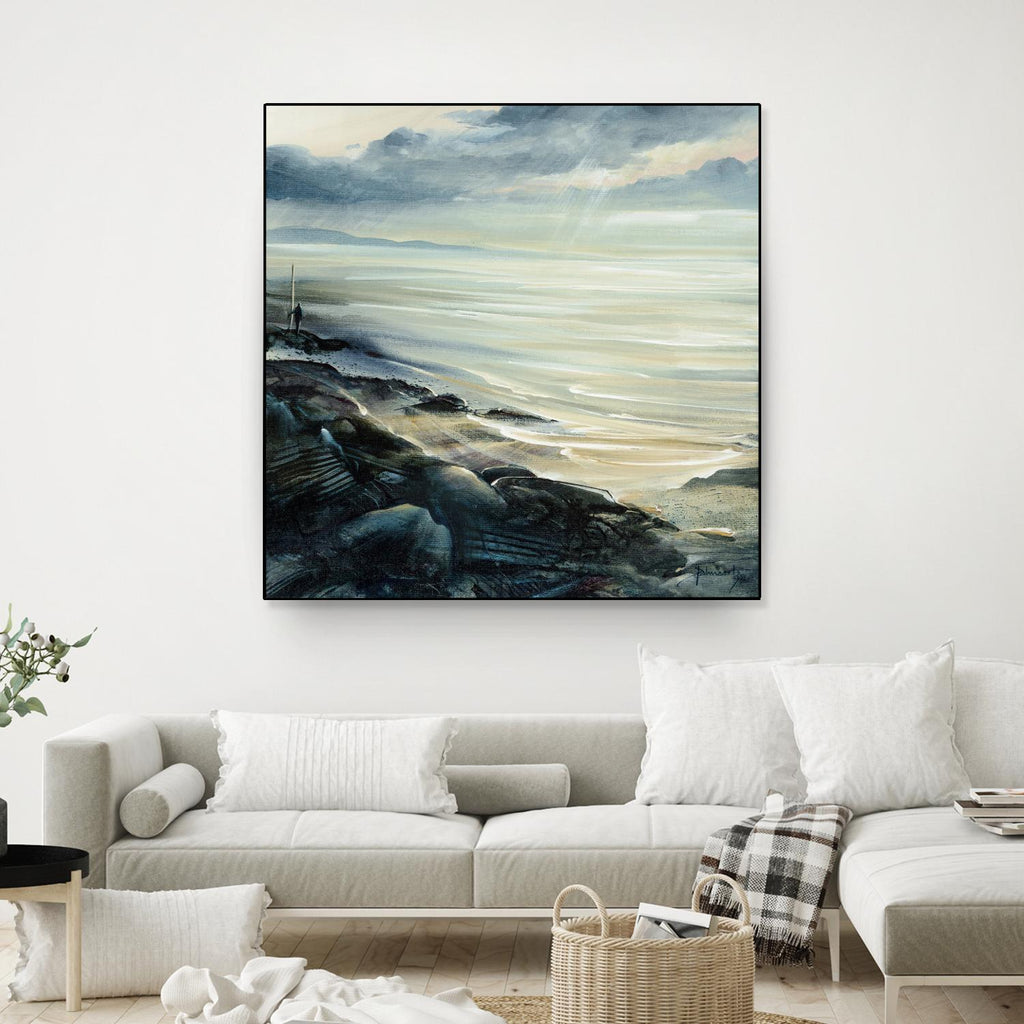 Reflexion by Roland Palmaerts on GIANT ART - grey sea scene