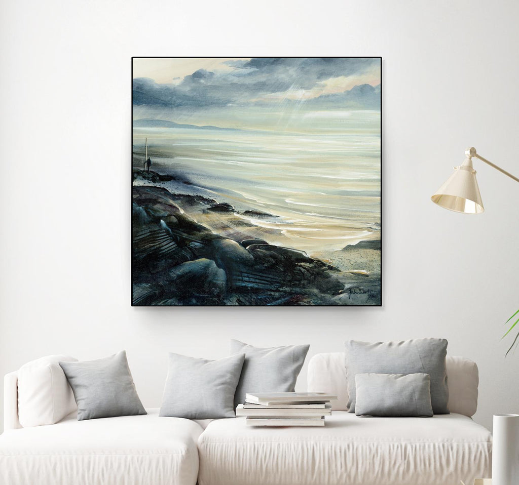 Reflexion by Roland Palmaerts on GIANT ART - grey sea scene