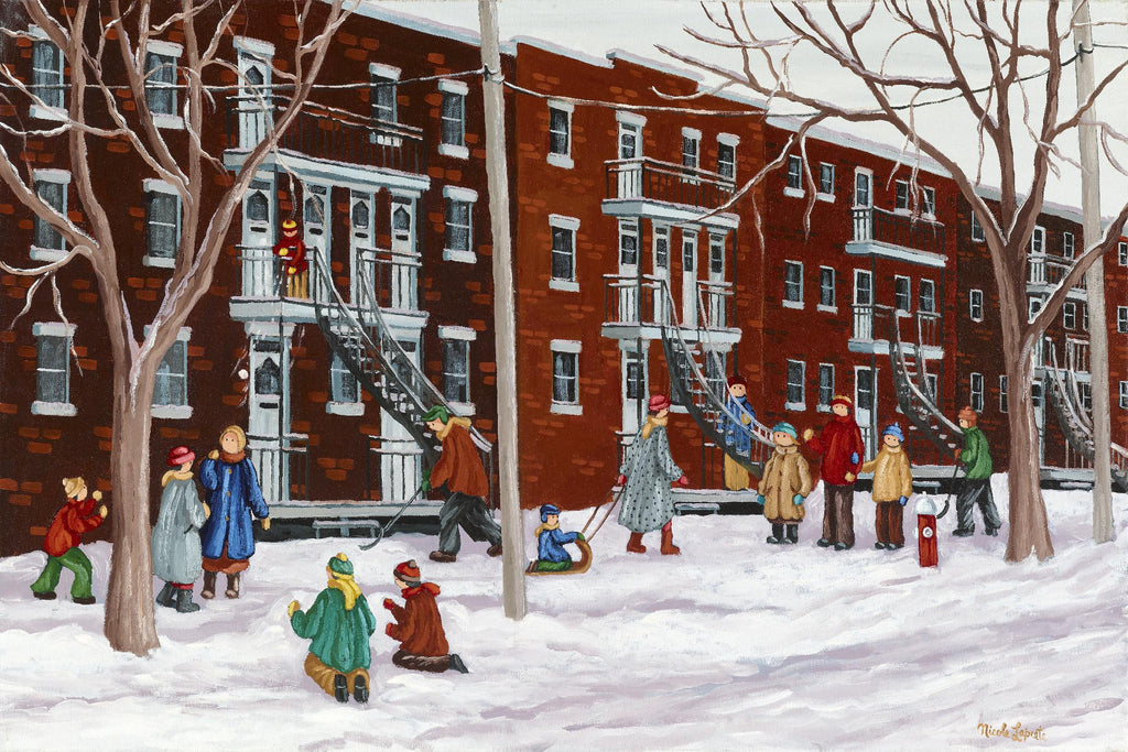 Il parait que l'hiver sera long by Nicole Laporte on GIANT ART - brown winter scenes