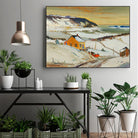 Baies St Paul I by Louis Tremblay on GIANT ART - blue landscape