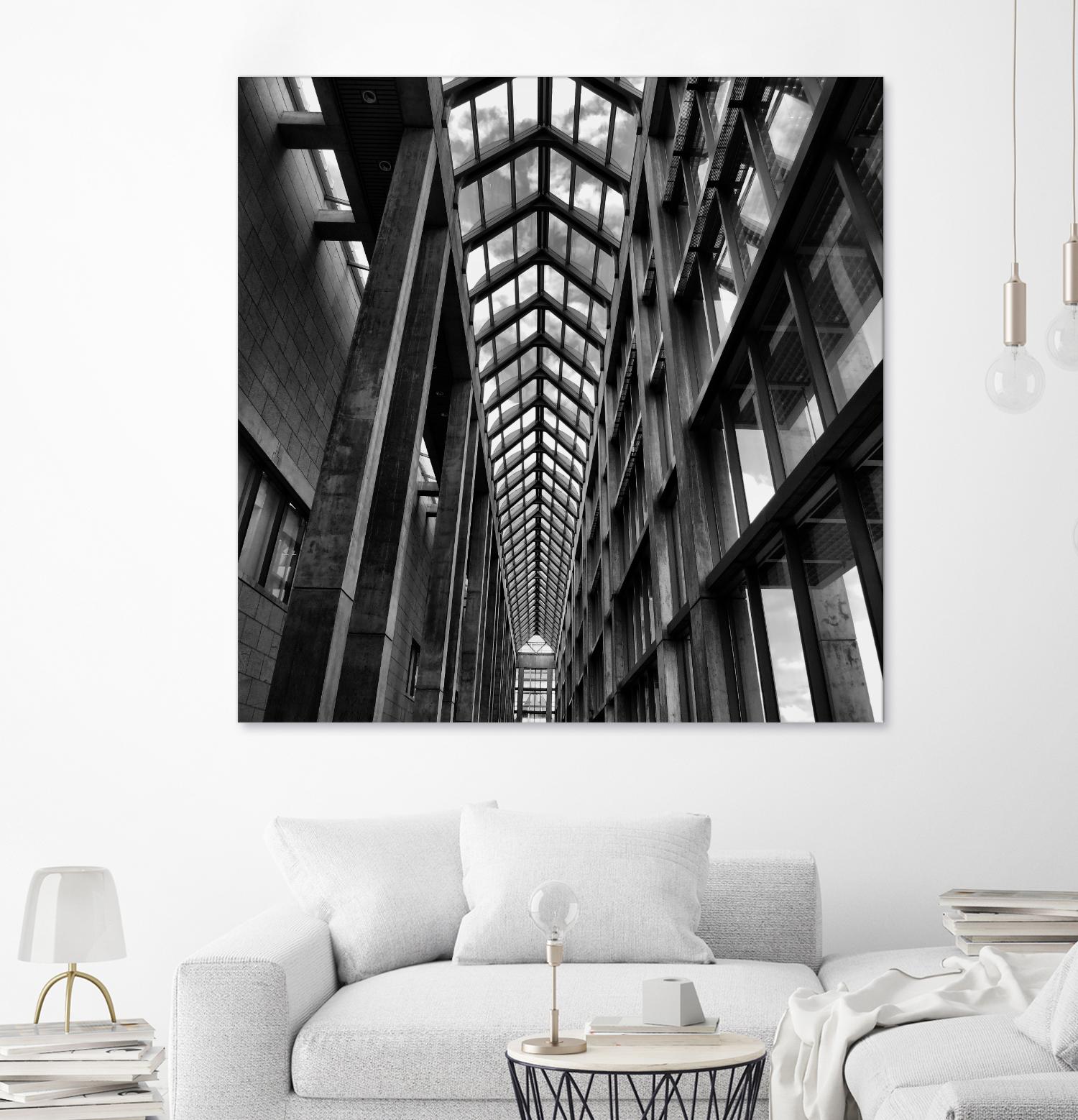 Rban Line V by Jean-François Dupuis on GIANT ART - black city scene