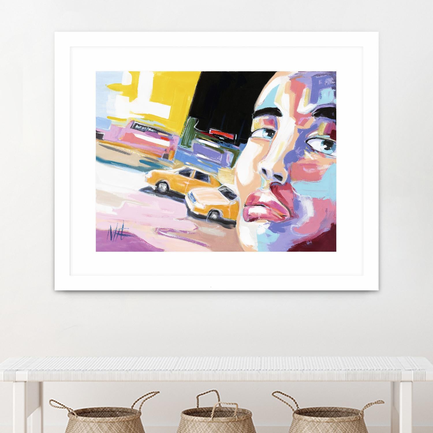 Go City I by Marc Archambault on GIANT ART - beige men and women