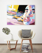 Go City I by Marc Archambault on GIANT ART - beige men and women