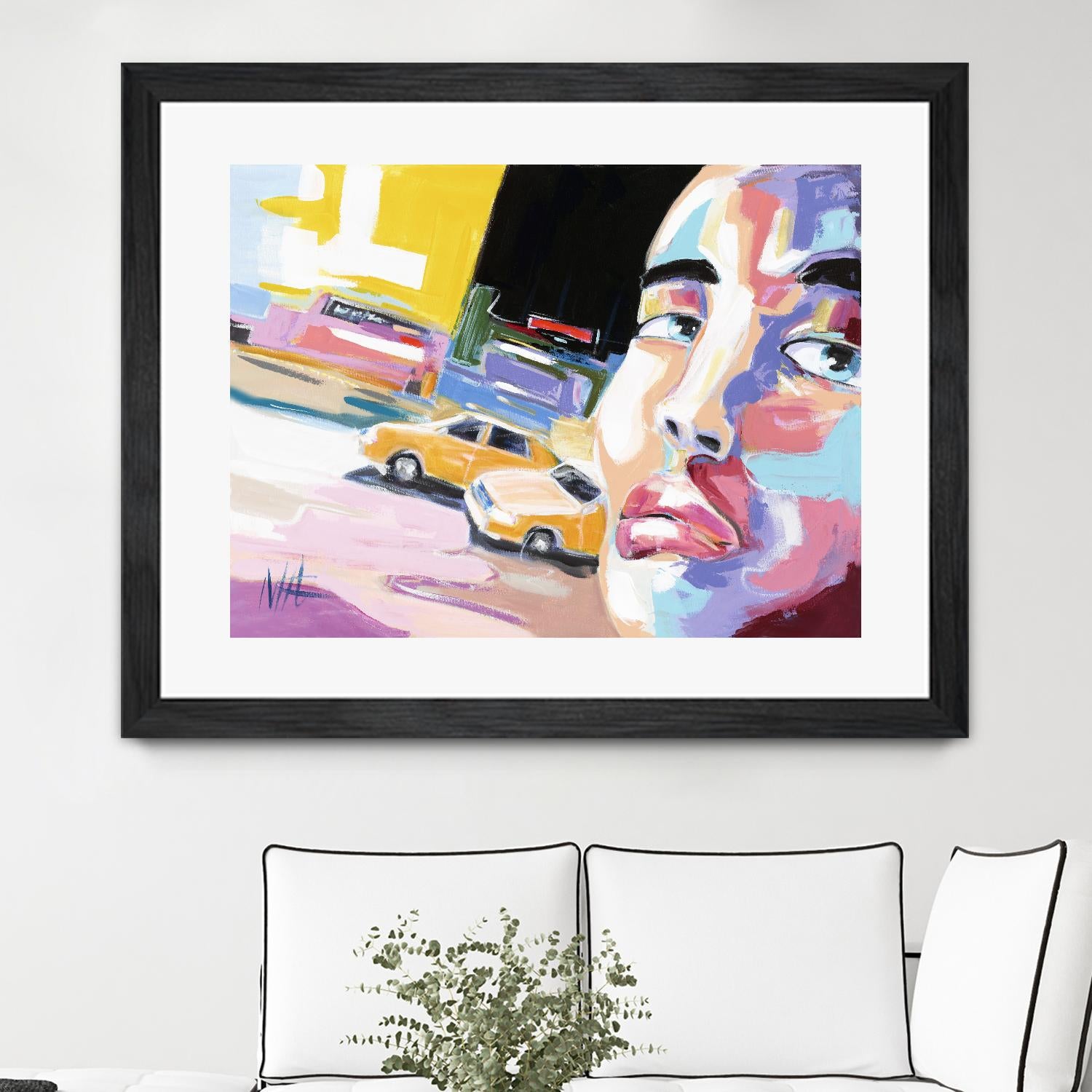 Go City I by Marc Archambault on GIANT ART - beige men and women