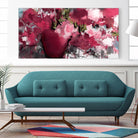 Purple flowers by Doris Savard on GIANT ART - grey abstract