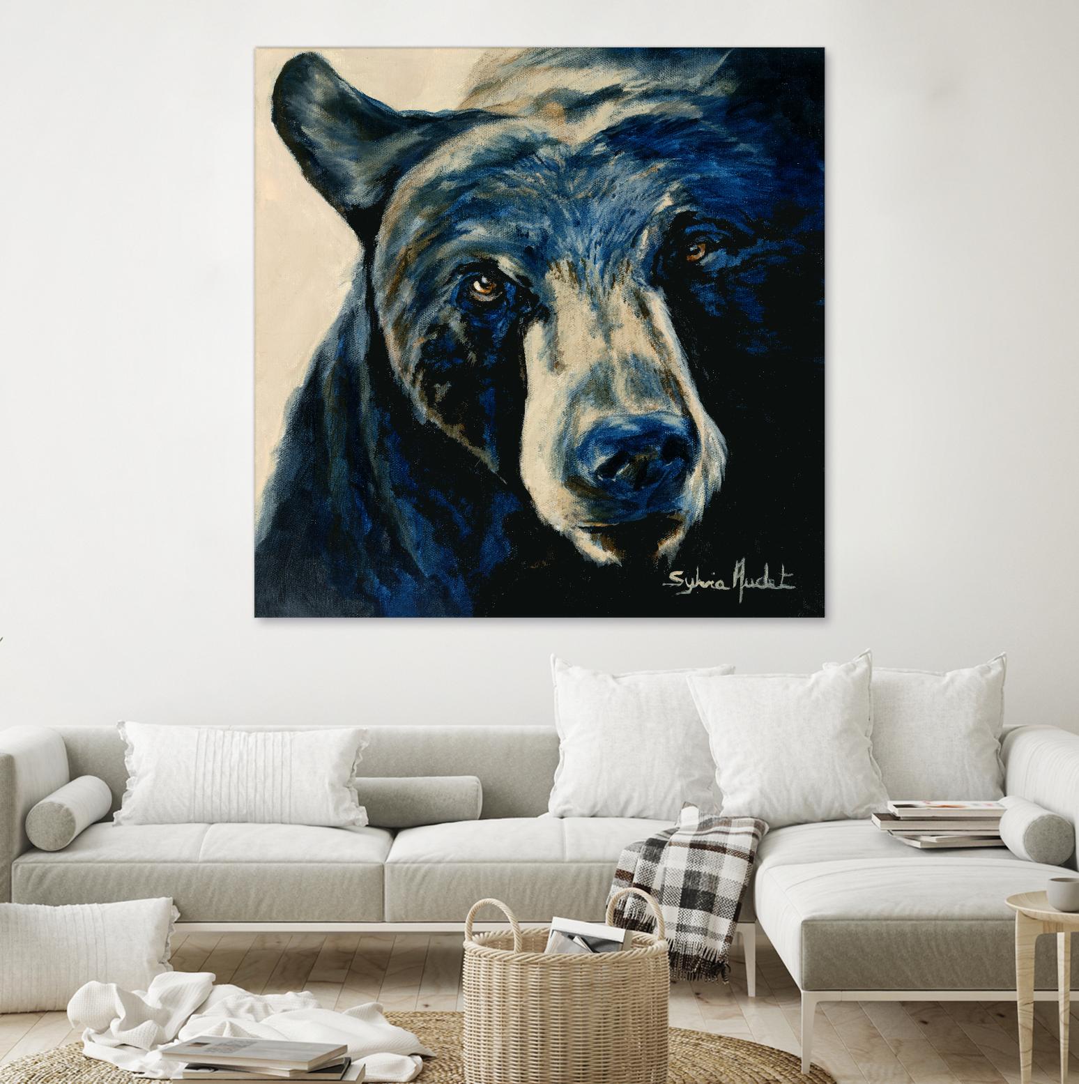 Ours brun by Sylvia Audet on GIANT ART - white animals