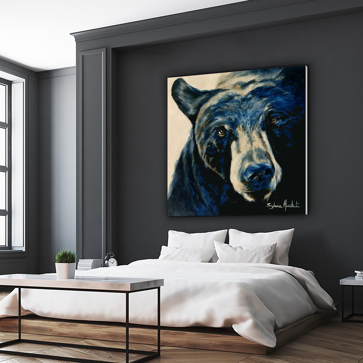 Ours brun by Sylvia Audet on GIANT ART - white animals