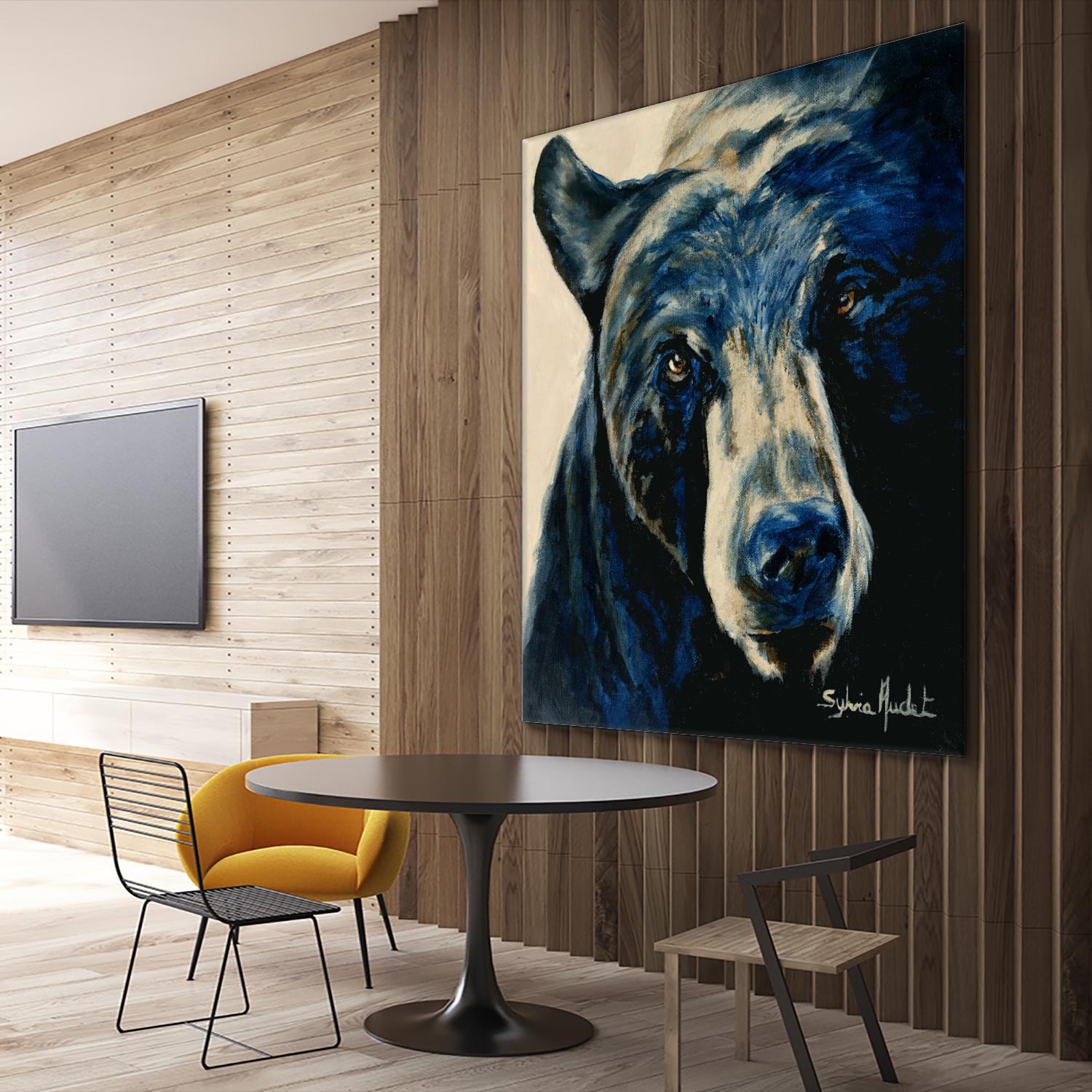 Ours brun by Sylvia Audet on GIANT ART - white animals