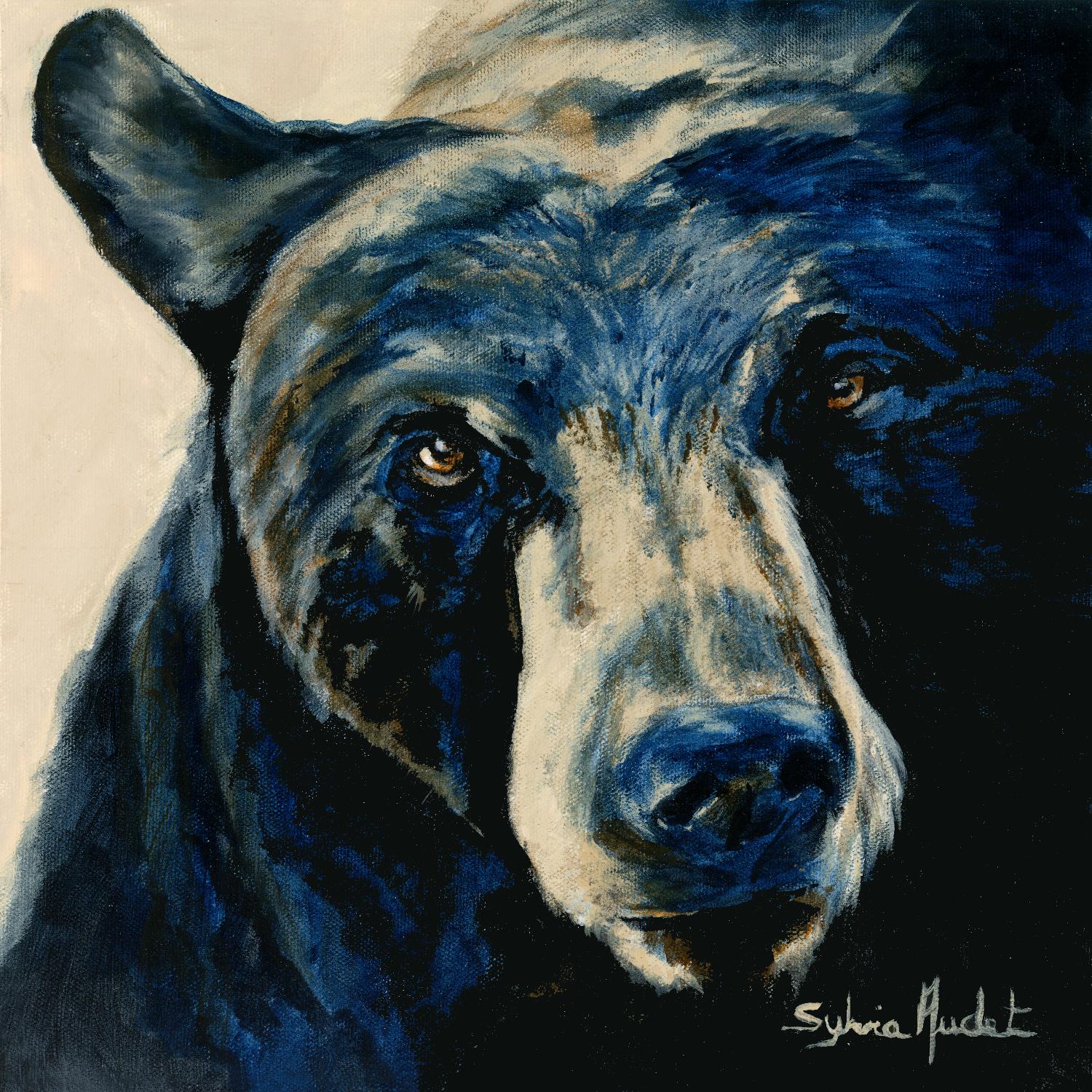 Ours brun de Sylvia Audet sur GIANT ART - animaux blancs