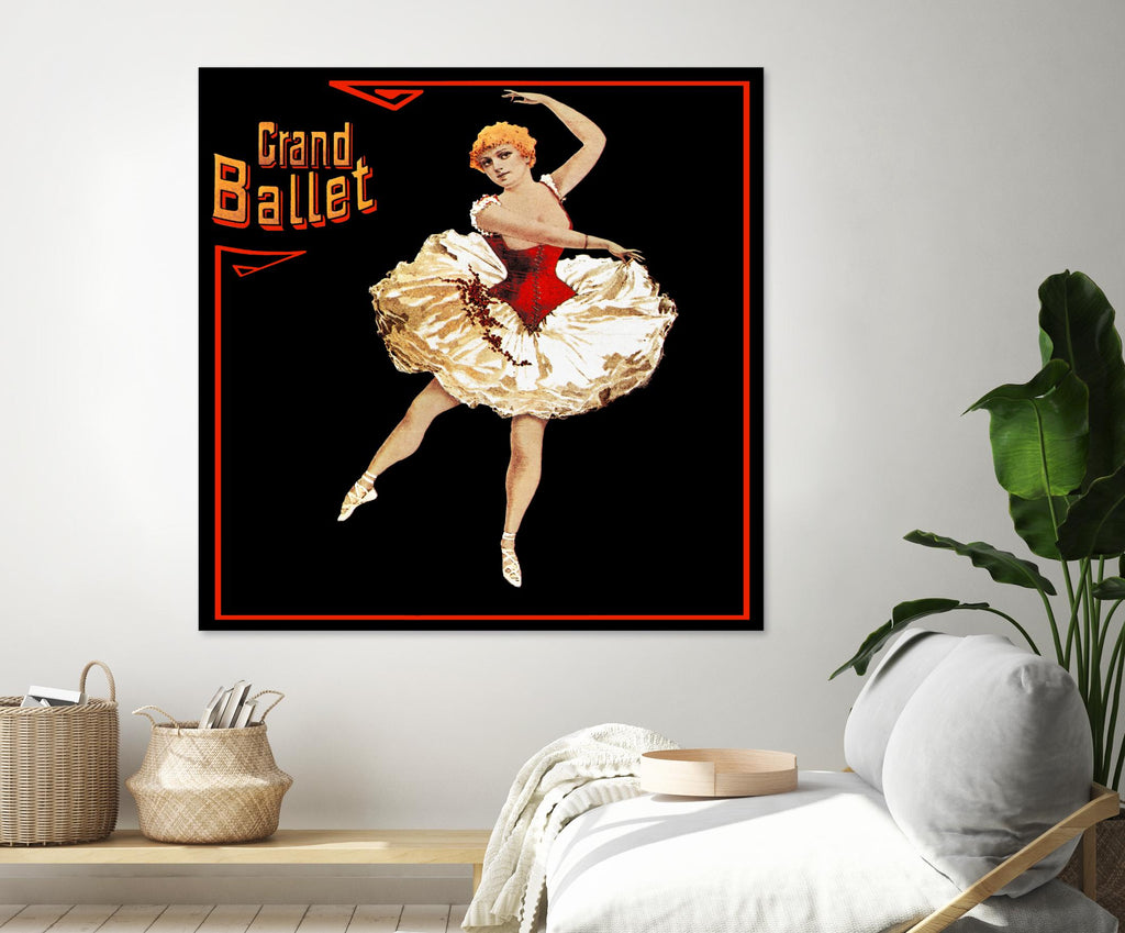 Grand Ballet par Archive sur GIANT ART - vintage rouge
