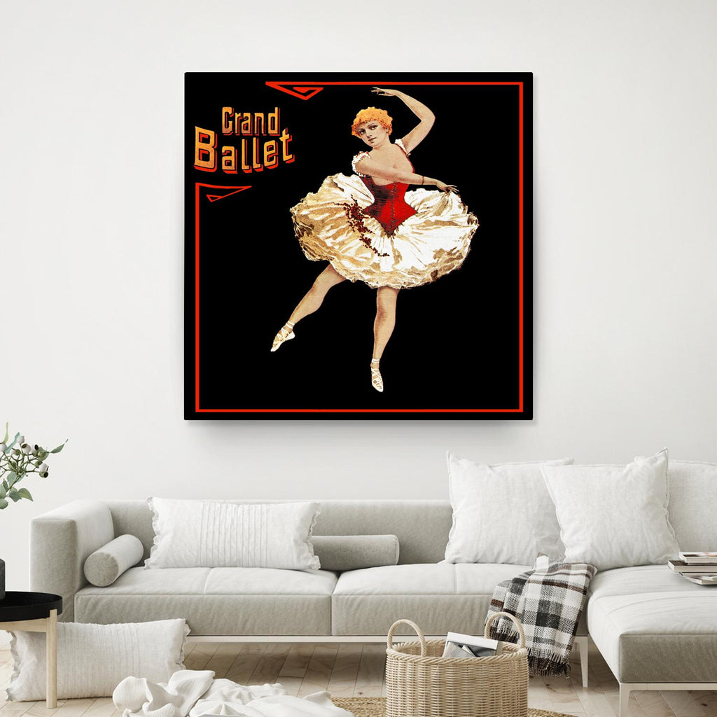 Grand Ballet by Archive on GIANT ART - red vintage