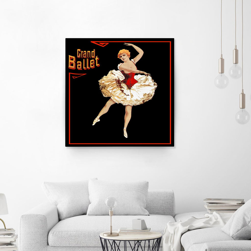 Grand Ballet by Archive on GIANT ART - red vintage