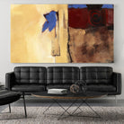 Le cœur est un oiseau by Diane Lambin on GIANT ART - blue abstract