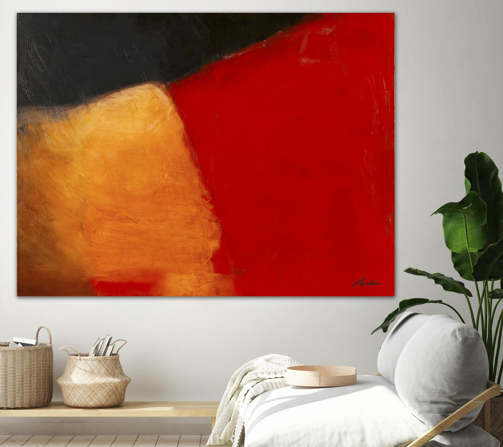 Le rouge et le noir by Diane Lambin on GIANT ART - black abstract
