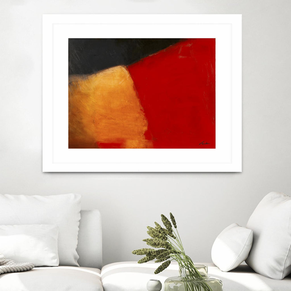 Le rouge et le noir by Diane Lambin on GIANT ART - red abstract quebec artists