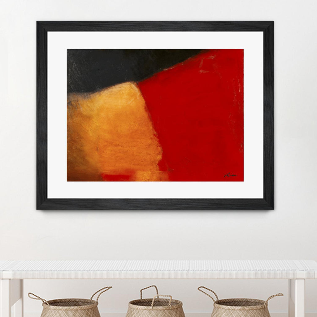Le rouge et le noir by Diane Lambin on GIANT ART - red abstract quebec artists