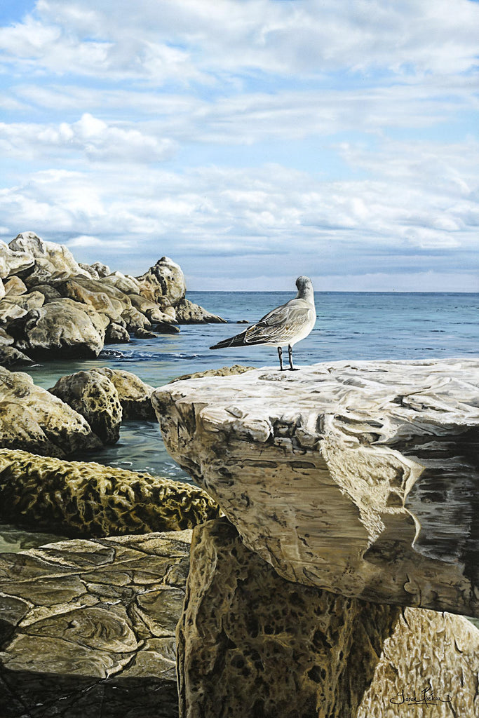 Sans titre by Sarah Fecteau on GIANT ART - grey sea scene
