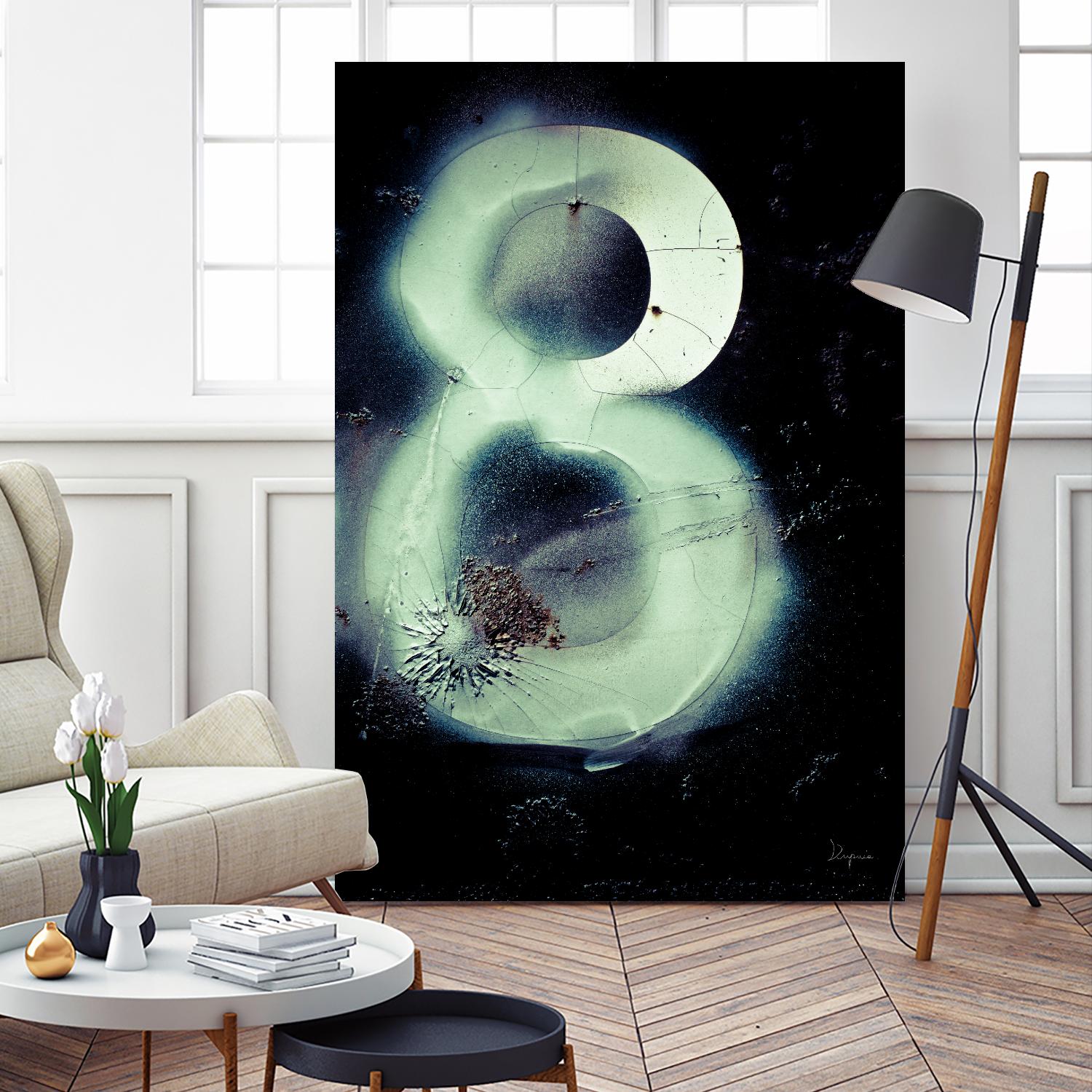 Graffiti at 8 by Jean-François Dupuis on GIANT ART - white abstract