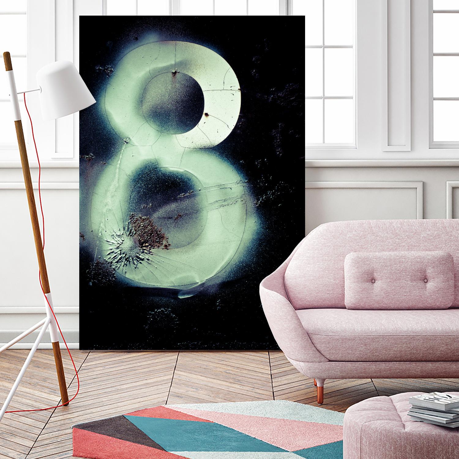 Graffiti at 8 by Jean-François Dupuis on GIANT ART - white abstract